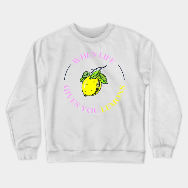 Lemon Crewneck Sweatshirt by ZionFashion